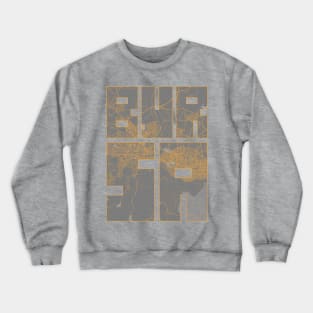 Bursa, Turkey City Map Typography - Bauhaus Crewneck Sweatshirt